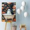 Ghost DIY Diamond Painting Kits for Adults,Black Cat Round Full Drill - 12X16in